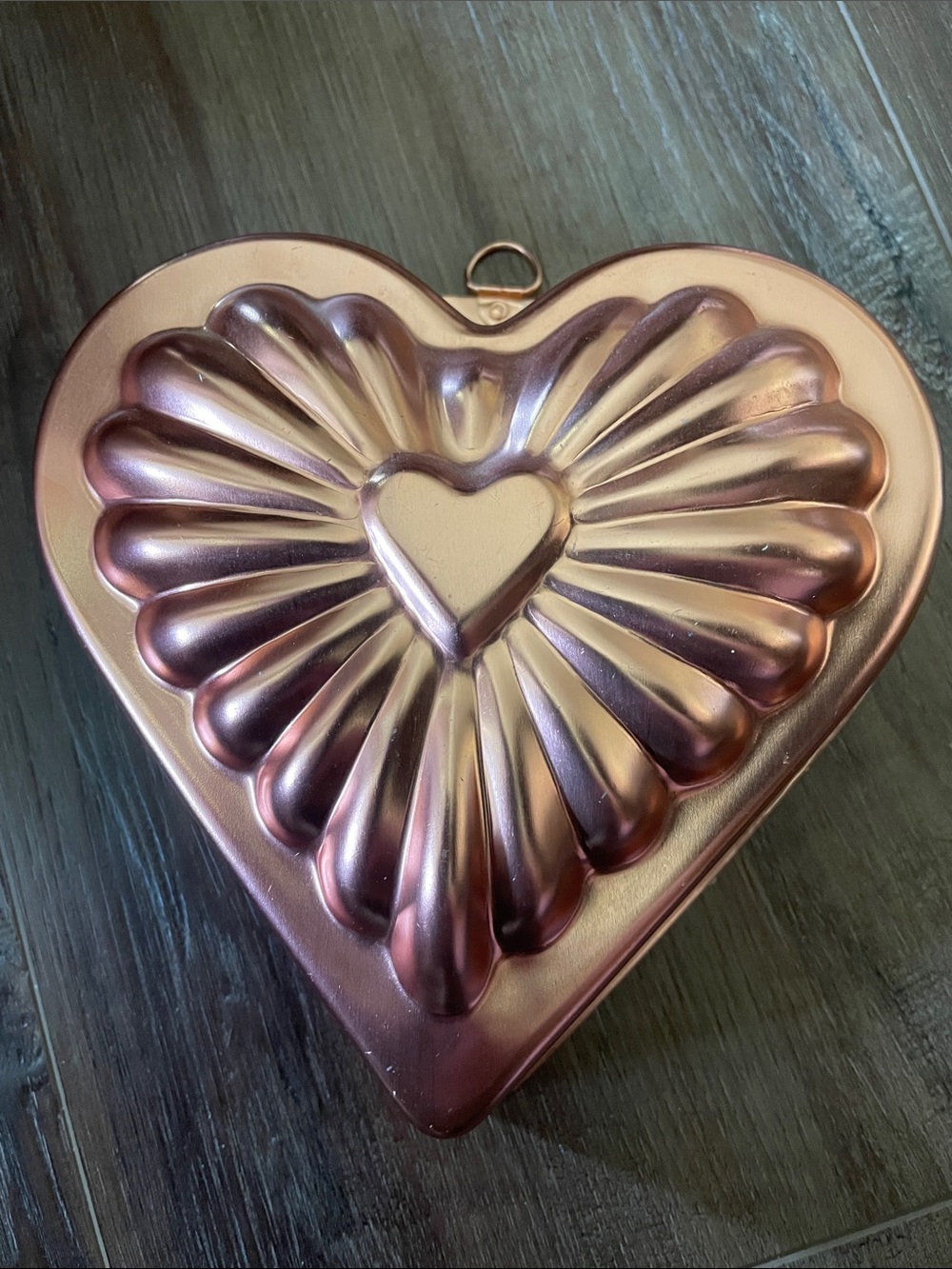 VTG Copper Tone Aluminum Jello Mold